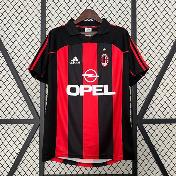 Tailandia Camiseta AC Milan 1st Retro 2001 2002